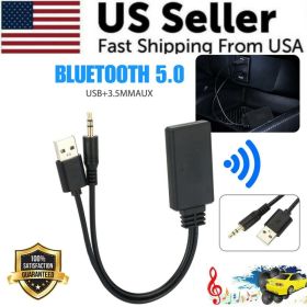 2 In 1 USB Bluetooth 5.0 Transmitter Receiver Adapter Wireless For PC Car Kit (Option: Default Title)